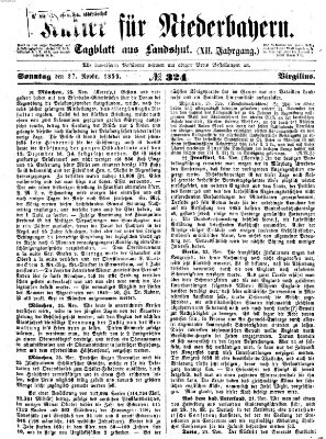 Kurier für Niederbayern Sonntag 27. November 1859