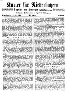 Kurier für Niederbayern Dienstag 15. Mai 1860