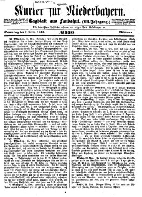 Kurier für Niederbayern Sonntag 2. Dezember 1860