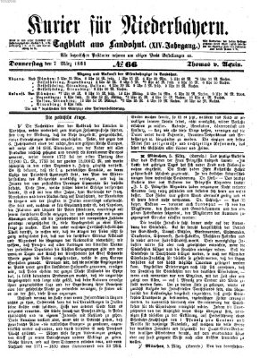 Kurier für Niederbayern Donnerstag 7. März 1861