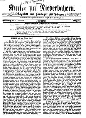 Kurier für Niederbayern Sonntag 5. Mai 1861
