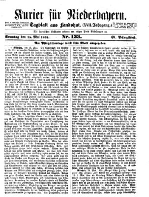 Kurier für Niederbayern Sonntag 15. Mai 1864