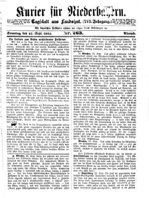 Kurier für Niederbayern Sonntag 25. September 1864