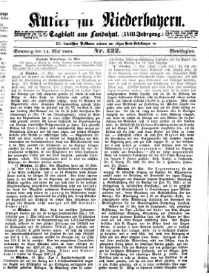 Kurier für Niederbayern Sonntag 14. Mai 1865