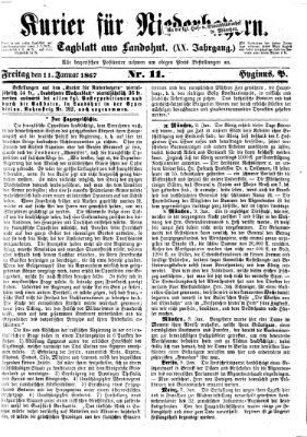 Kurier für Niederbayern Freitag 11. Januar 1867
