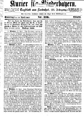 Kurier für Niederbayern Sonntag 28. April 1867