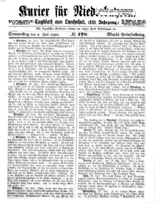 Kurier für Niederbayern Donnerstag 2. Juli 1868