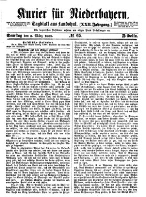 Kurier für Niederbayern Samstag 6. März 1869