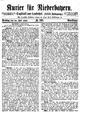 Kurier für Niederbayern Freitag 23. Juli 1869