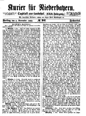 Kurier für Niederbayern Freitag 5. November 1869