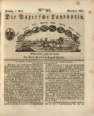 Bayerische Landbötin Dienstag 5. April 1831