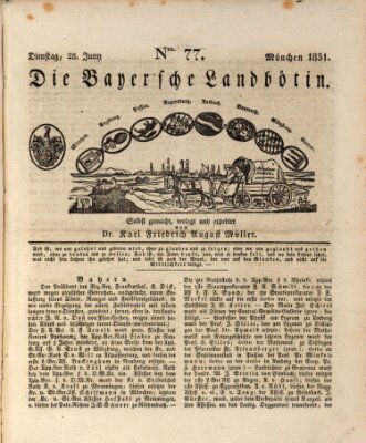 Bayerische Landbötin Dienstag 28. Juni 1831