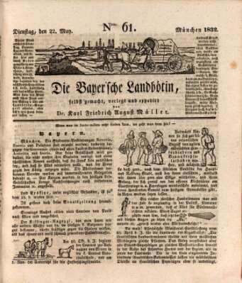 Bayerische Landbötin Dienstag 22. Mai 1832