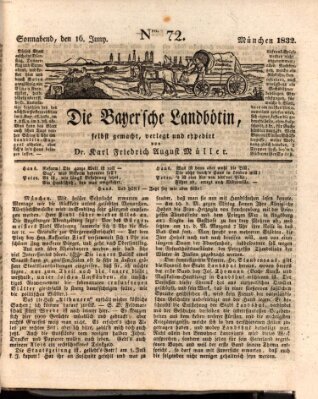 Bayerische Landbötin Samstag 16. Juni 1832