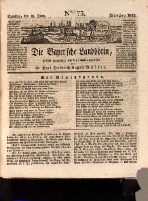Bayerische Landbötin Dienstag 19. Juni 1832