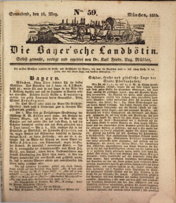 Bayerische Landbötin Samstag 16. Mai 1835