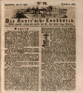 Bayerische Landbötin Samstag 17. Juni 1837