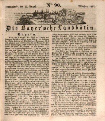 Bayerische Landbötin Samstag 12. August 1837