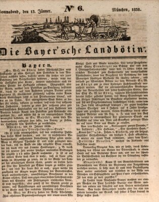 Bayerische Landbötin Samstag 13. Januar 1838