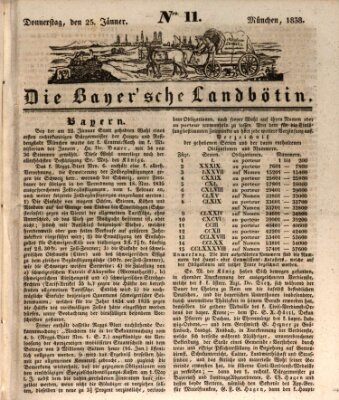 Bayerische Landbötin Donnerstag 25. Januar 1838