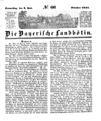 Bayerische Landbötin Donnerstag 3. Juni 1841