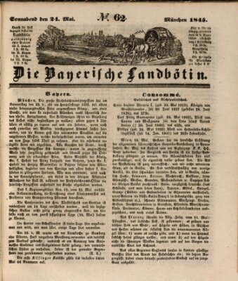 Bayerische Landbötin Samstag 24. Mai 1845