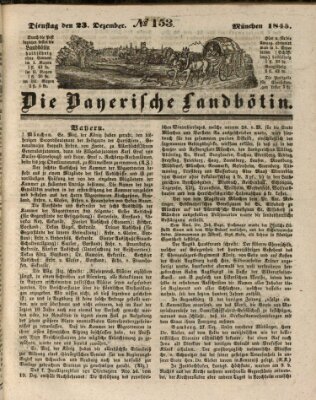 Bayerische Landbötin Dienstag 23. Dezember 1845