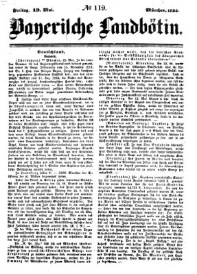 Bayerische Landbötin Freitag 19. Mai 1854