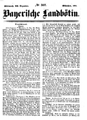 Bayerische Landbötin Mittwoch 20. Dezember 1854
