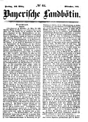Bayerische Landbötin Freitag 16. März 1855