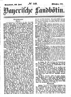 Bayerische Landbötin Samstag 23. Juni 1855