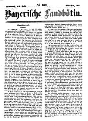 Bayerische Landbötin Mittwoch 18. Juli 1855