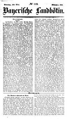 Bayerische Landbötin Sonntag 18. Mai 1856