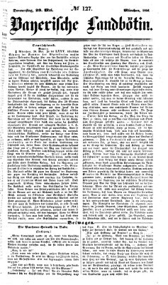 Bayerische Landbötin Donnerstag 29. Mai 1856
