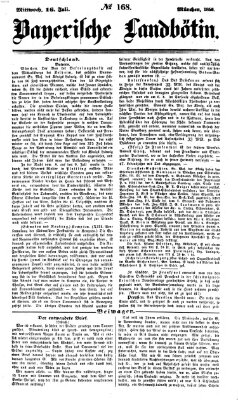 Bayerische Landbötin Mittwoch 16. Juli 1856