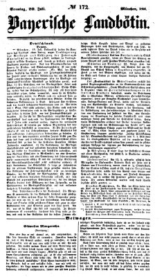 Bayerische Landbötin Sonntag 20. Juli 1856