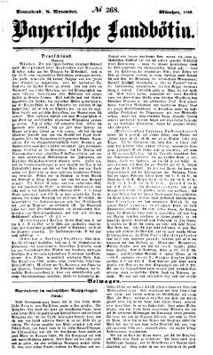 Bayerische Landbötin Samstag 8. November 1856