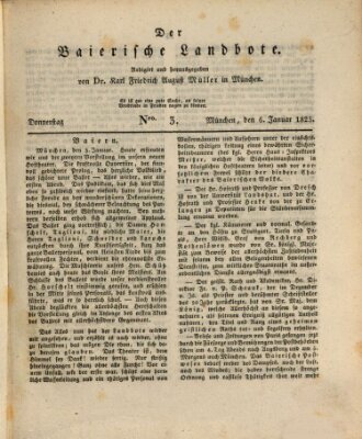 Der Bayerische Landbote Donnerstag 6. Januar 1825