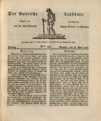 Der Bayerische Landbote Dienstag 12. April 1825
