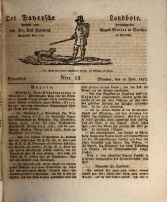 Der Bayerische Landbote Samstag 10. Februar 1827