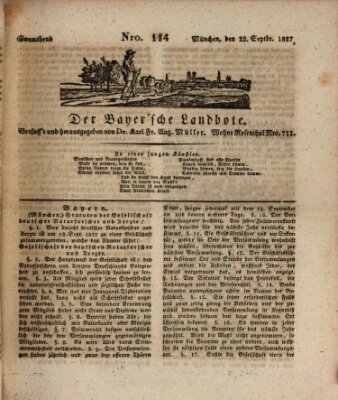 Der Bayerische Landbote Samstag 22. September 1827