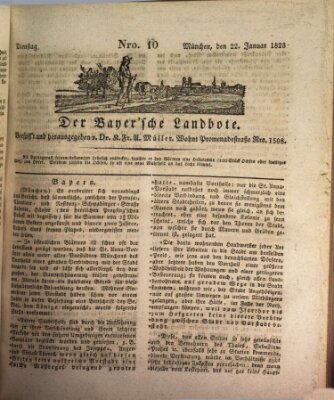 Der Bayerische Landbote Dienstag 22. Januar 1828