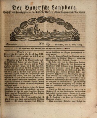 Der Bayerische Landbote Samstag 7. März 1829
