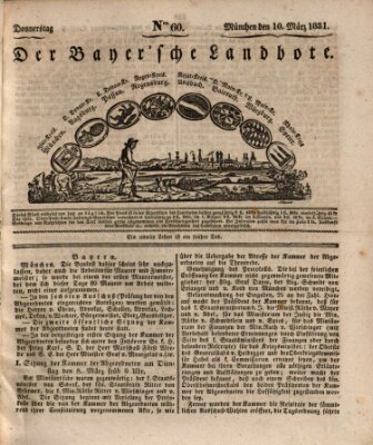 Der Bayerische Landbote Donnerstag 10. März 1831