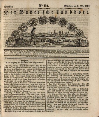 Der Bayerische Landbote Dienstag 3. Mai 1831