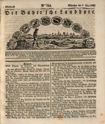 Der Bayerische Landbote Mittwoch 4. Mai 1831