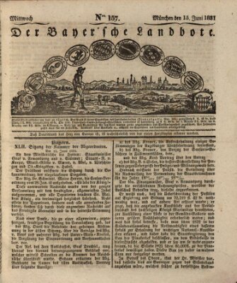 Der Bayerische Landbote Mittwoch 15. Juni 1831