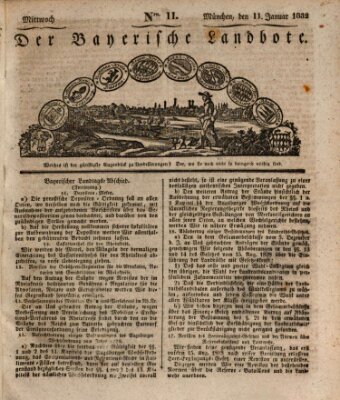 Der Bayerische Landbote Mittwoch 11. Januar 1832