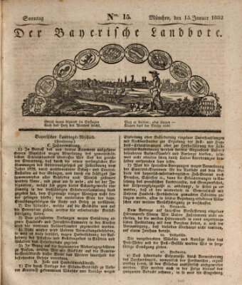 Der Bayerische Landbote Sonntag 15. Januar 1832