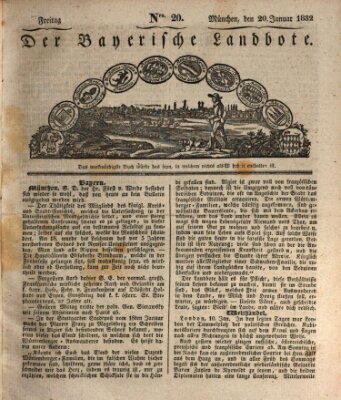 Der Bayerische Landbote Freitag 20. Januar 1832